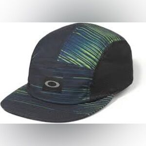 Oakley Black and Green Cap w/ Adjustable Back